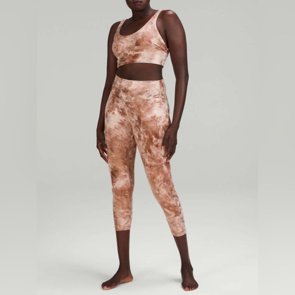 Lululemon Align Crop with Pockets 23" *Shine Diamond Dye Misty Shell/ Size 4 - Picture 3 of 10